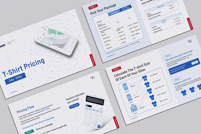 Pointr presentation — overview of slide designs