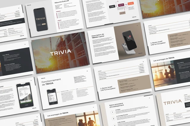 Trivia presentation — overview of slide designs