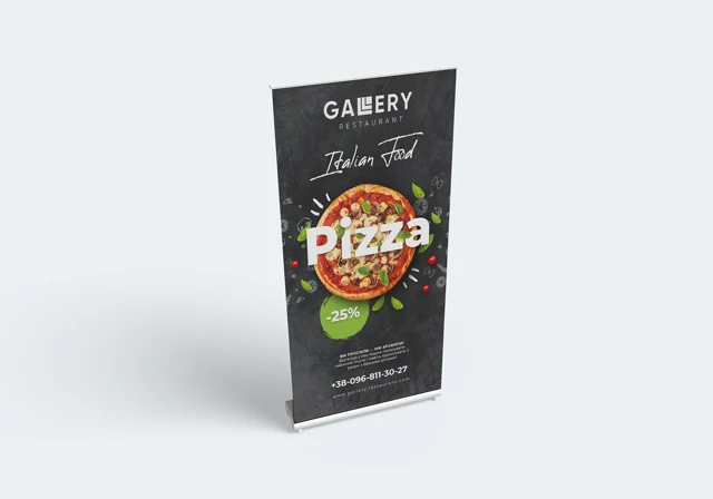 Gallery — Roll-up Banner: food promotional roll-up banner